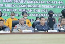 Polres Meranti Gagalkan Penyelundupan 30 Kg Sabu, 4 Tersangka Diamankan