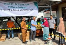 Sambut Idul Fitri, PT Pelita Agung Agrindustri Kembali Gelar Operasi Pasar Murah Minyak Goreng di Buluh Kasap
